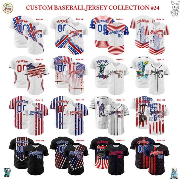Authentic Baseball Jersey, Custom Baseball Jersey, Personalized Sport Jersey, Colorful, Flowers, Number, Logo, American product image (1)