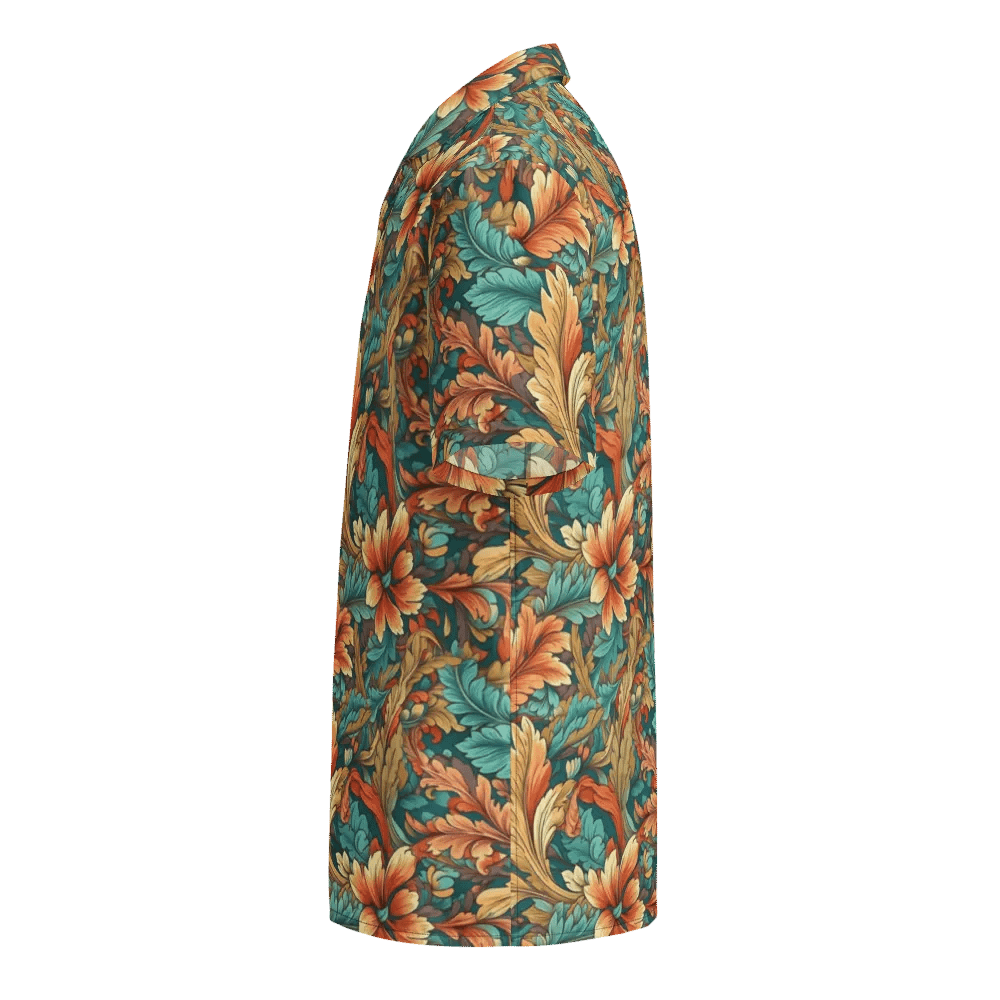 Art Nouveau Pattern-Seamless Vintage Floral Design Hawaiian Shirt product image (3)