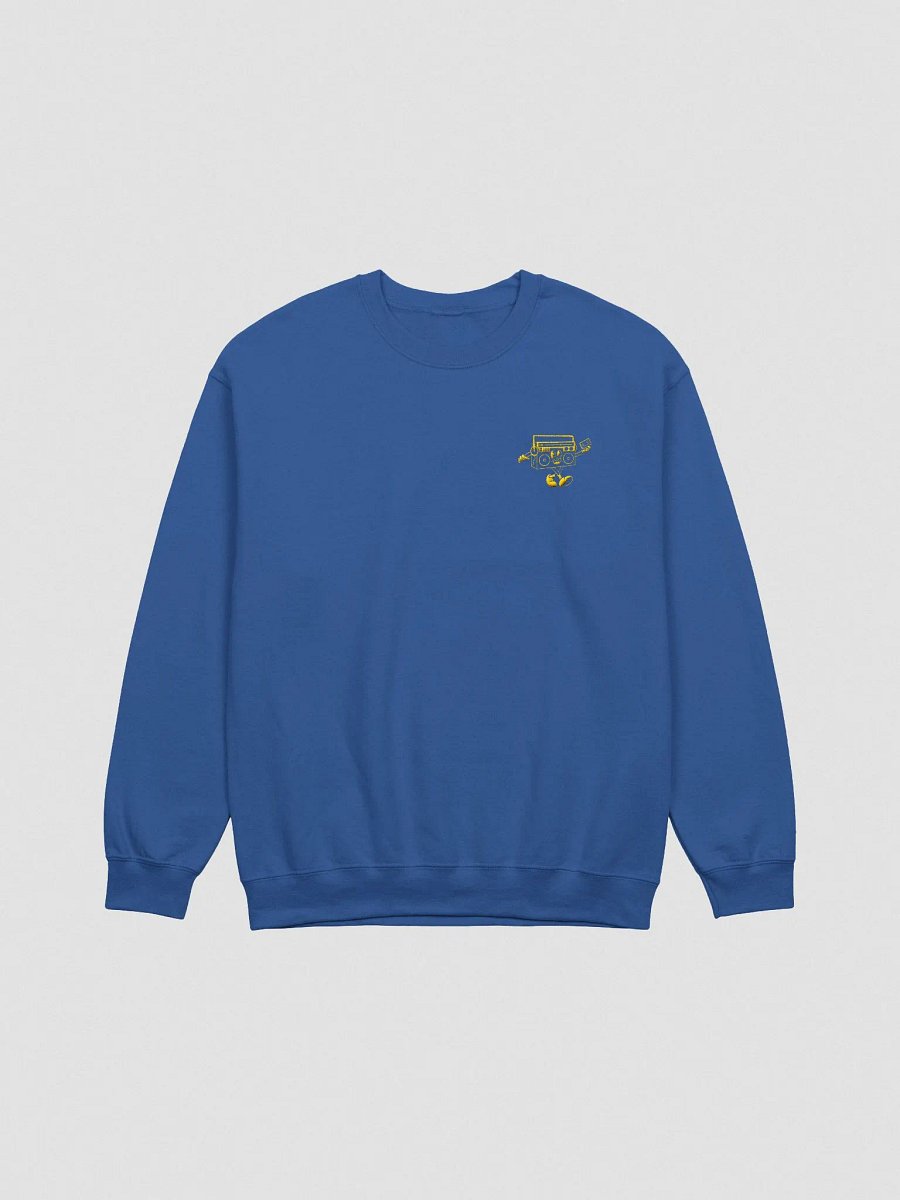 Mixie Embroidered Sweatshirt // Blue & Yellow product image (1)