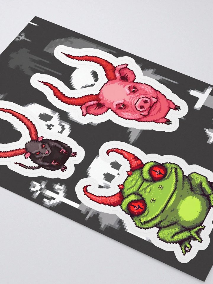 Evil Critters! Sticker Sheet product image (2)