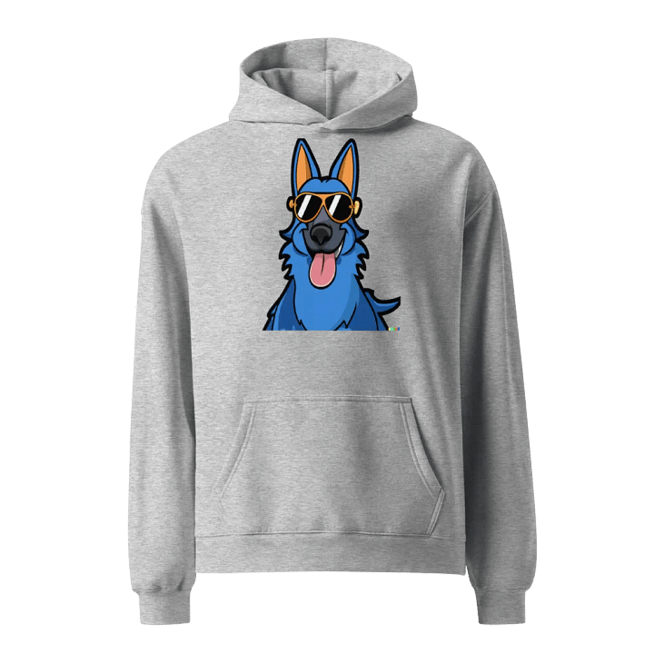 Cool Blue Dog Unisex Oversized Hoodie product image (3)