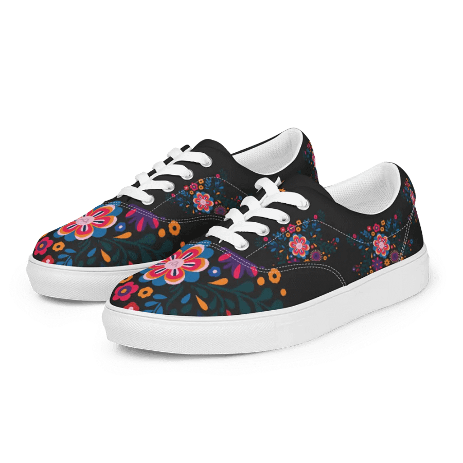 Positive Vibes Lace-Up Canvas Shoes product image (10)