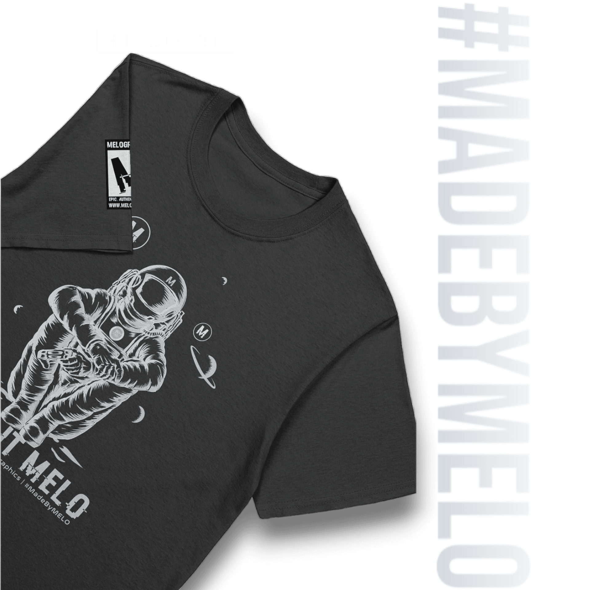 #MeloCrew Vibes: White - Basic T-Shirt | #MadeByMELO product image (2)