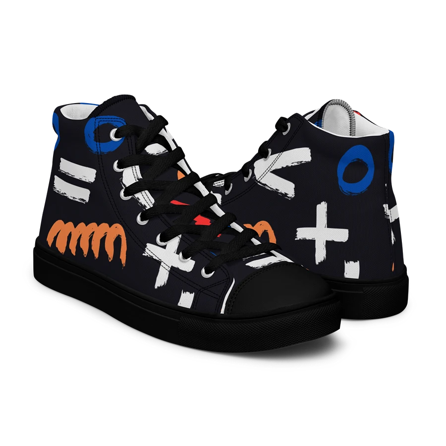 Geometry Women's High Top Canvas Shoes product image (13)