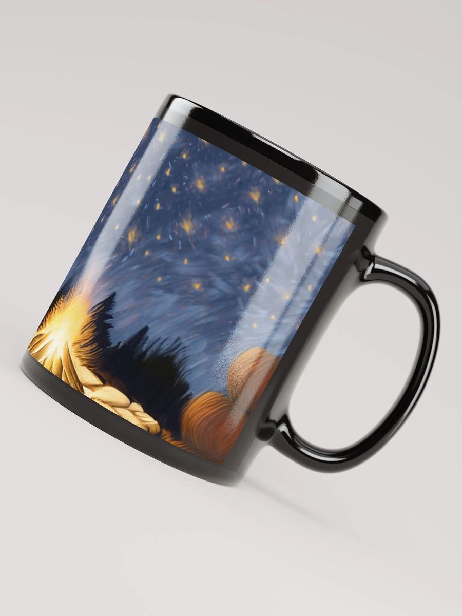 Campfire Companion: Black Glossy Mug for Dog Lovers and Outdoor Enthusiasts product image (6)