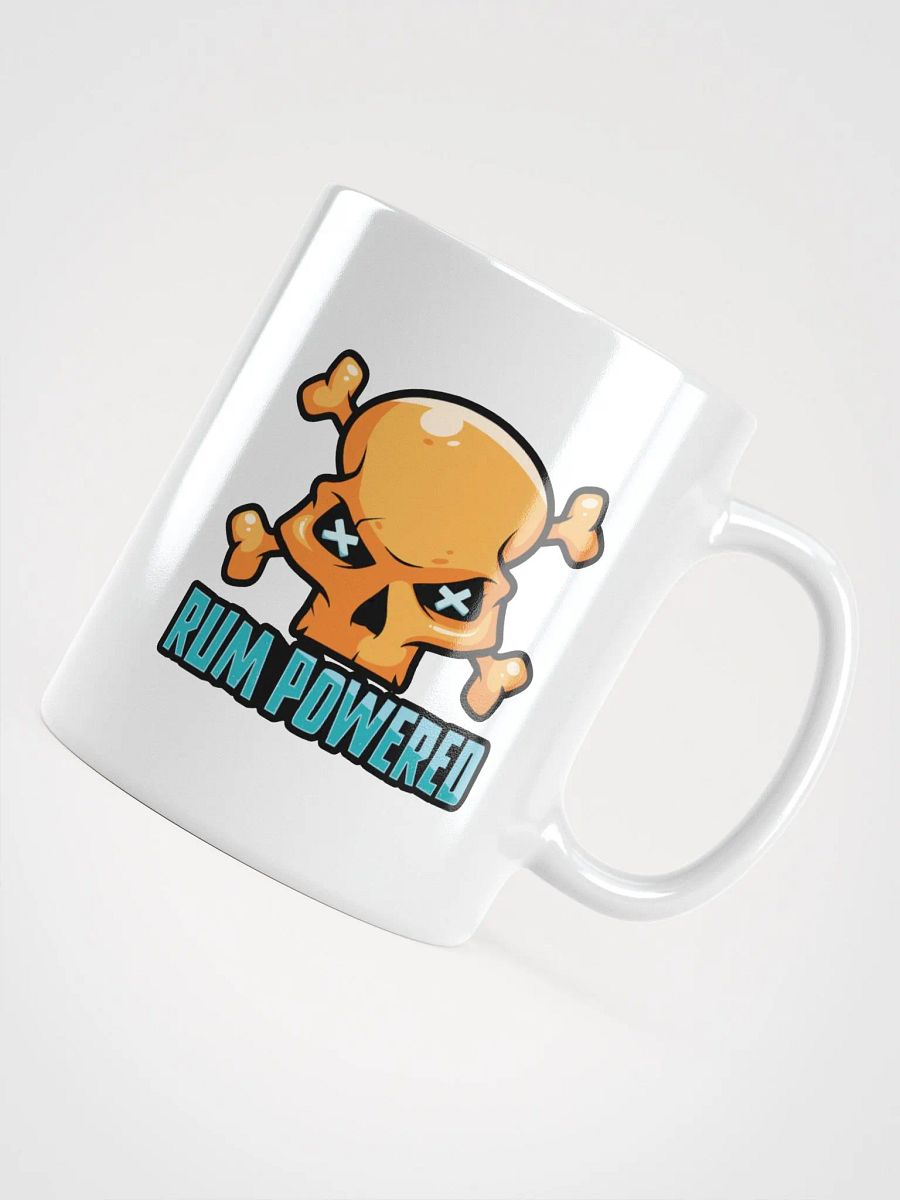 Rum Powered Pirate Coffee Mug | Funny Skull & Crossbones Design product image (4)