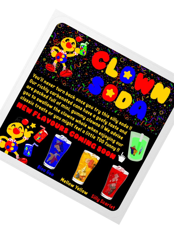 Boyoyoing Clown Soda Website Sticker product image (2)