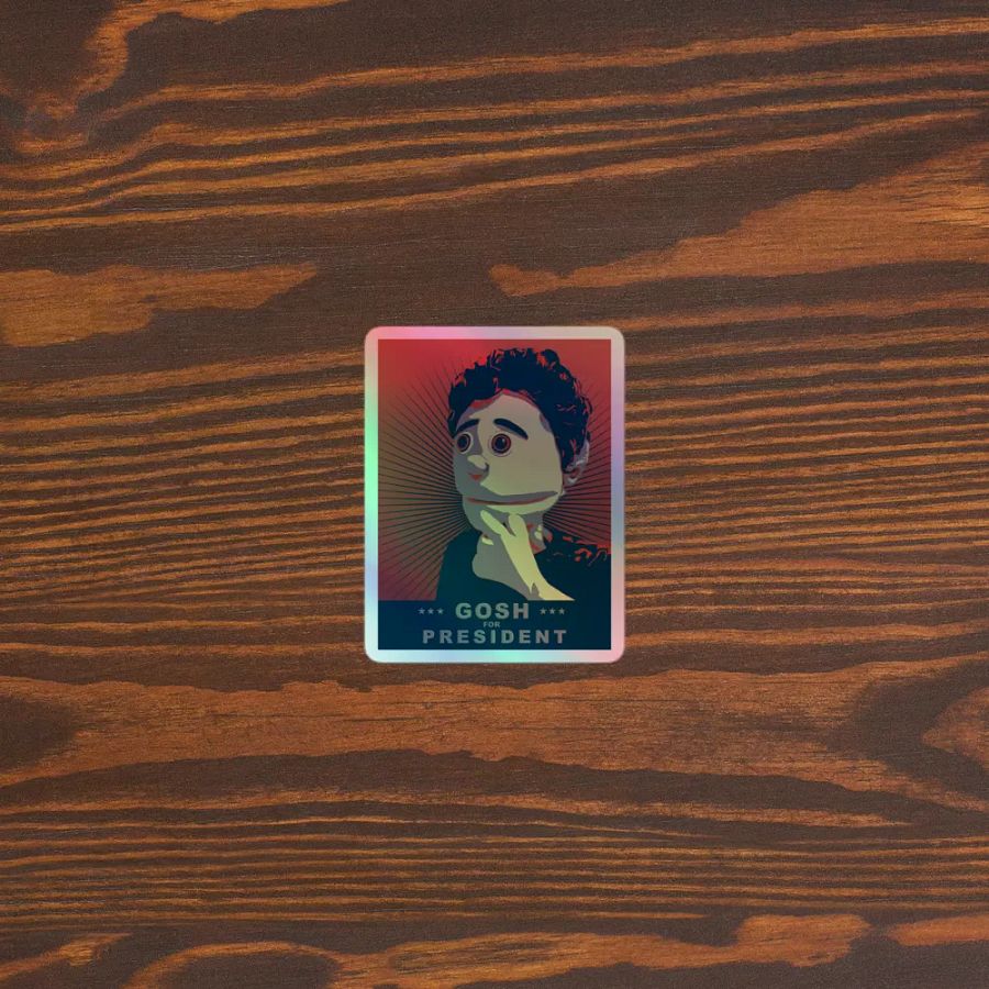 Gosh For President Holographic Sticker product image (3)