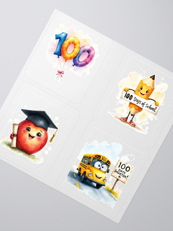100 Days of School Celebration Sticker Pack product image (5)