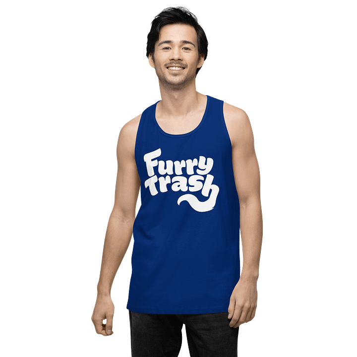 Furry Trash Tank – Bubble Logo (White Print) product image (44)