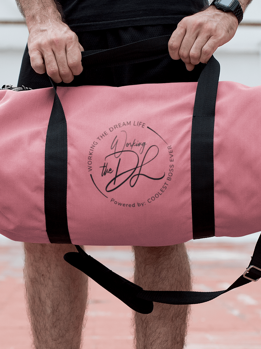 Pink All-Over Print Duffle Bag – Working The Dream Life | Premium Travel & Work Lifestyle Statement product image (6)