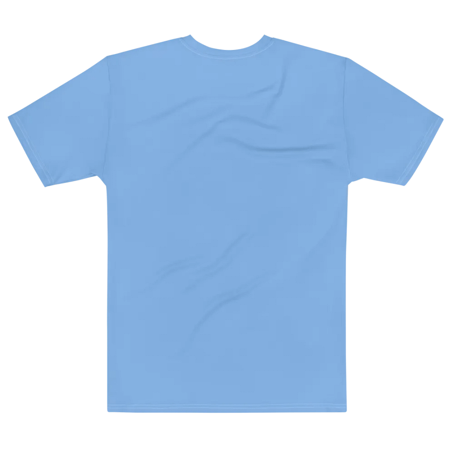 Plain Light Blue True Summer Men's Crewneck Polyester Heavyweight Premium T-Shirt by Treasure Pie product image (7)