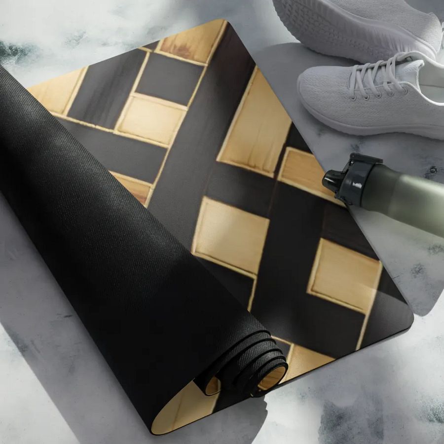 Bamboo and Ebony Grain Yoga Mat product image (4)