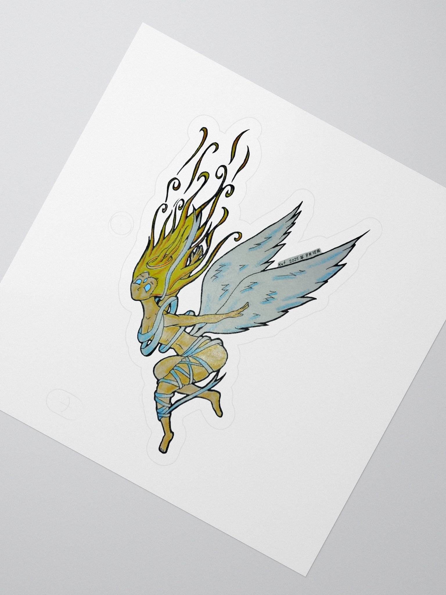 SteamVent Angel Kiss Cut Sticker product image (2)
