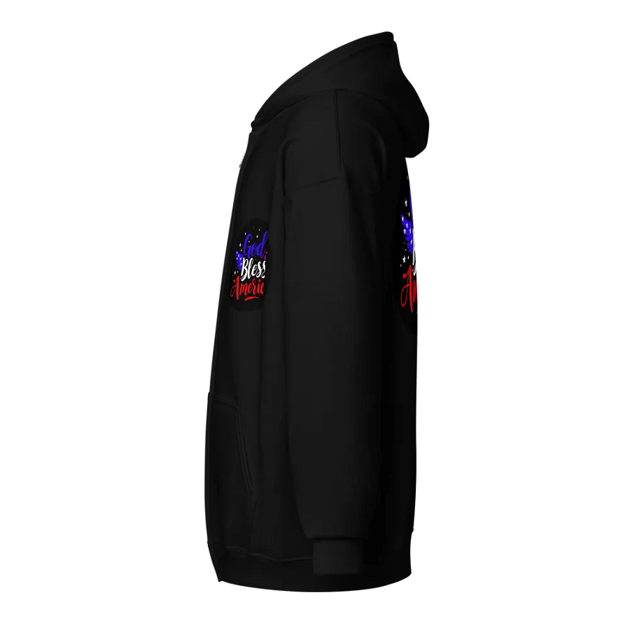 Zip Hoodie: God Bless America product image (3)