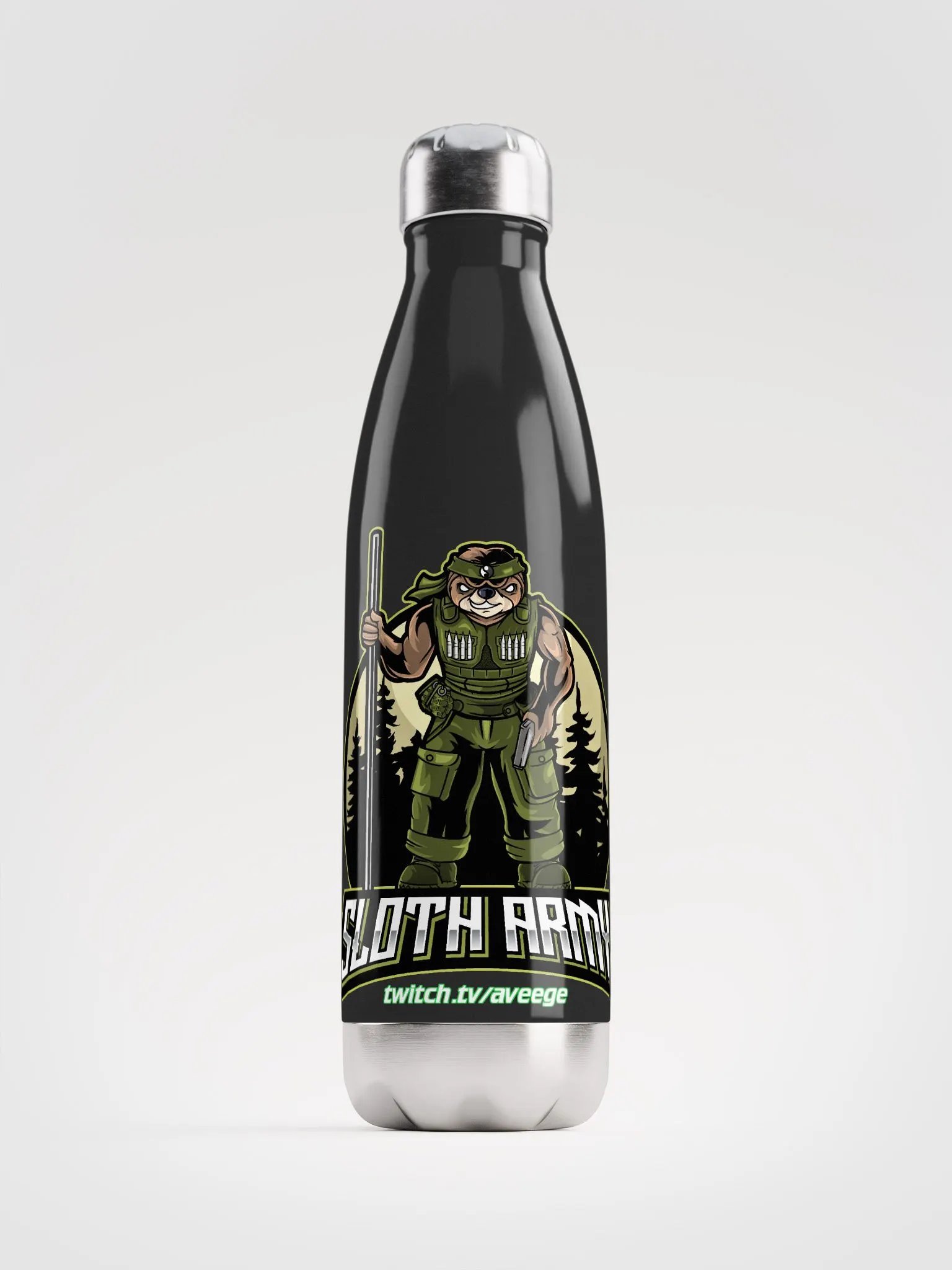 SlothArmy Steel Water Bottle product image (2)