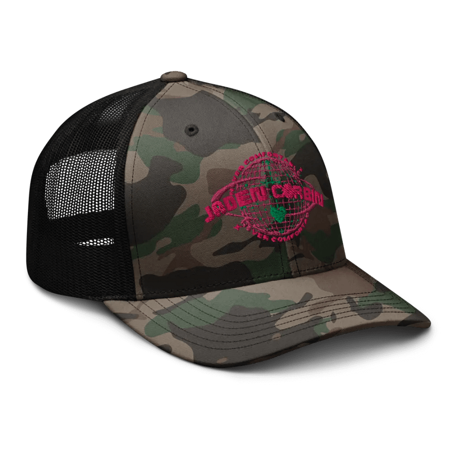 NEVER COMFORTABLE CAMO-HAT - V.PINKY product image (8)