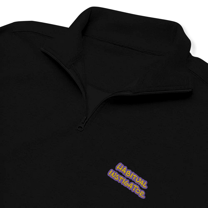 HABITUAL INSTIGATOR (tulip design) embroidered quarter zip product image (1)