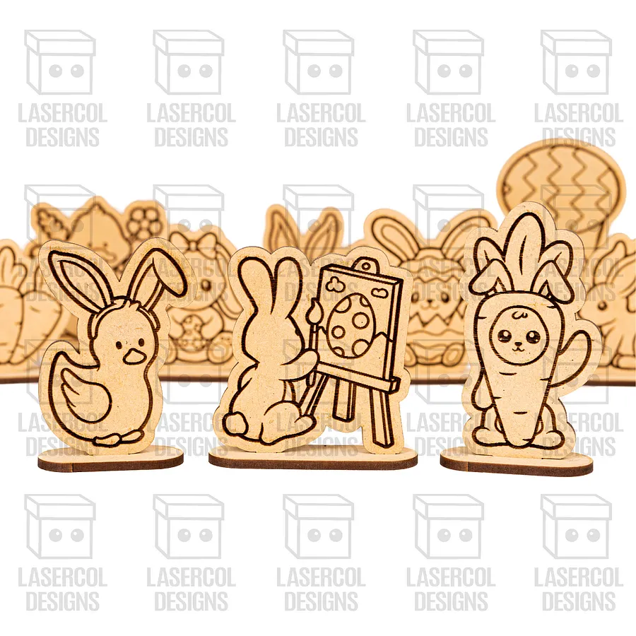 Easter Cutouts With Base Set 2 - Laser Cut Files product image (2)