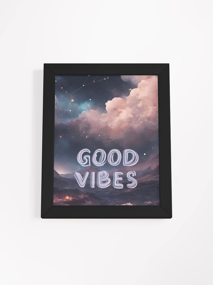 Good Vibes Framed Print (Night) product image (1)