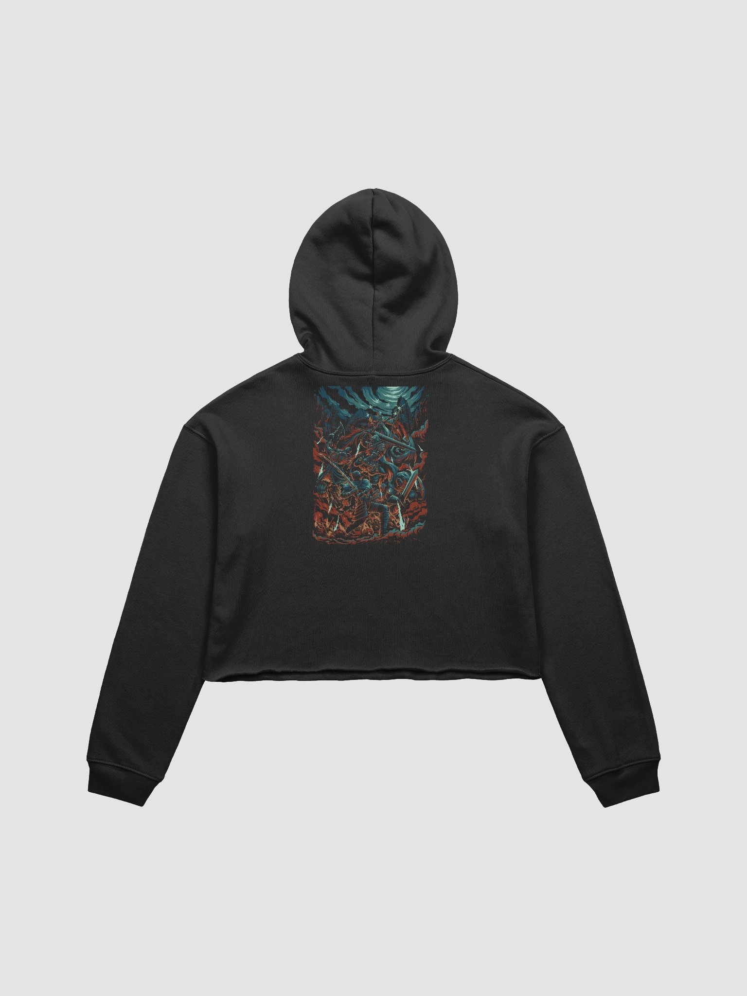 Summoning Another Phantom Fleece Crop Hoodie product image (4)