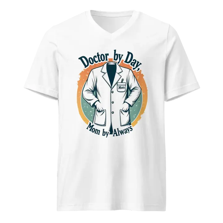 Doctor by Day, Mom by Always v-neck tee product image (1)