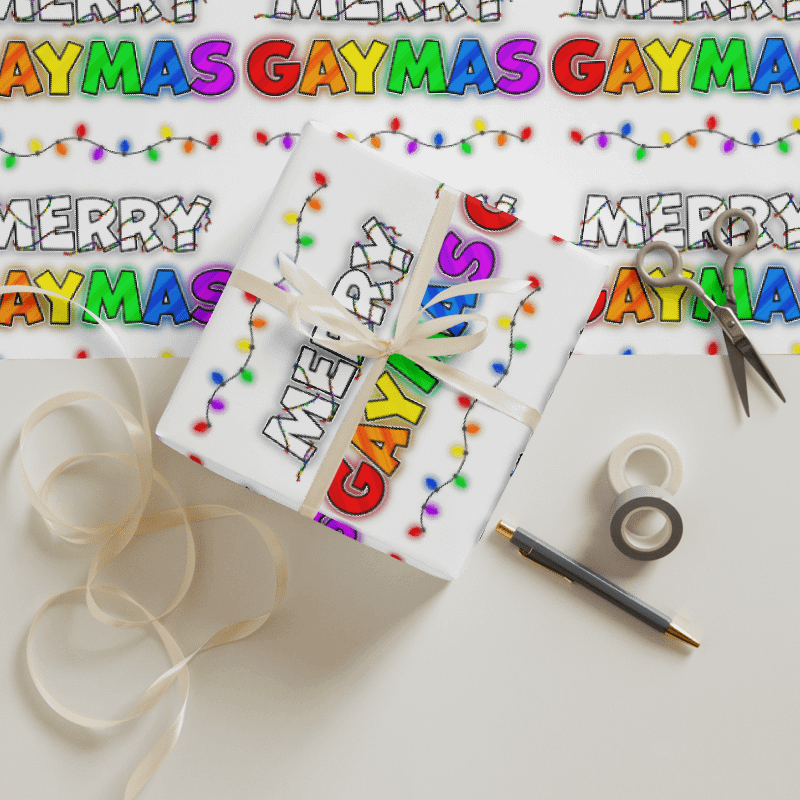 Merry Gaymas Wrapping Paper product image (1)
