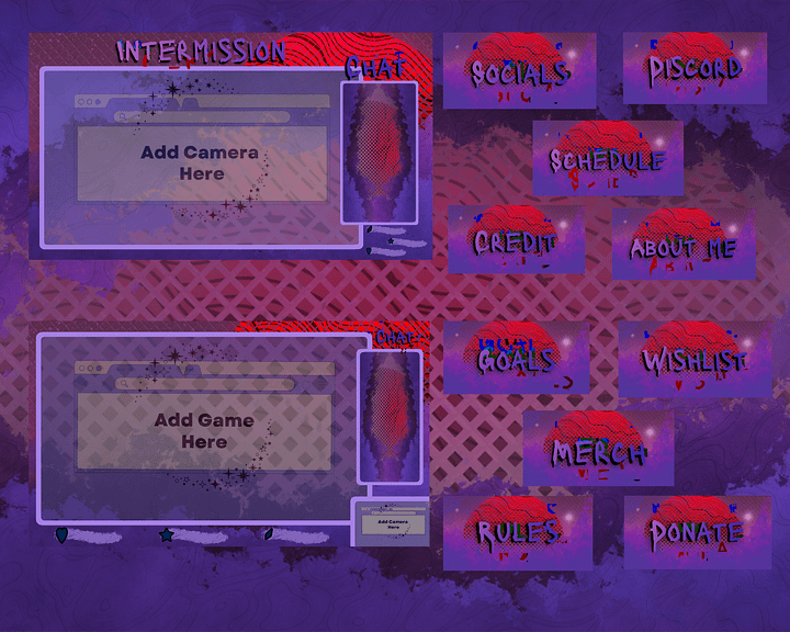 Cosmic Dream Stream Overlay Pack product image (2)
