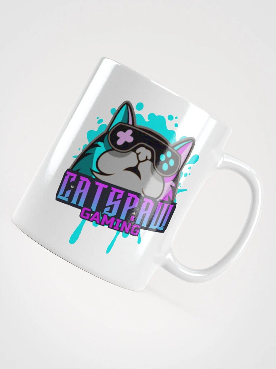 CatsPaw Gaming Logo White Glossy Mug 11 oz product image (3)