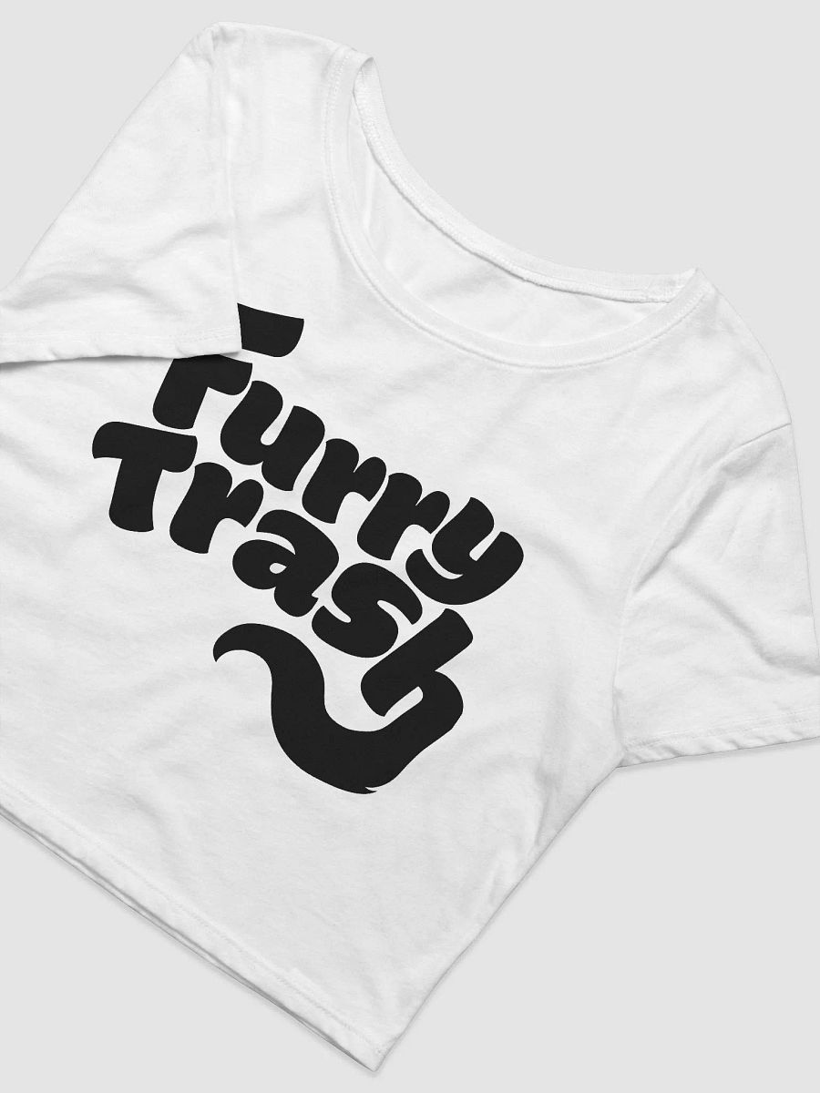 Furry Trash Crop Top - Black Logo product image (3)
