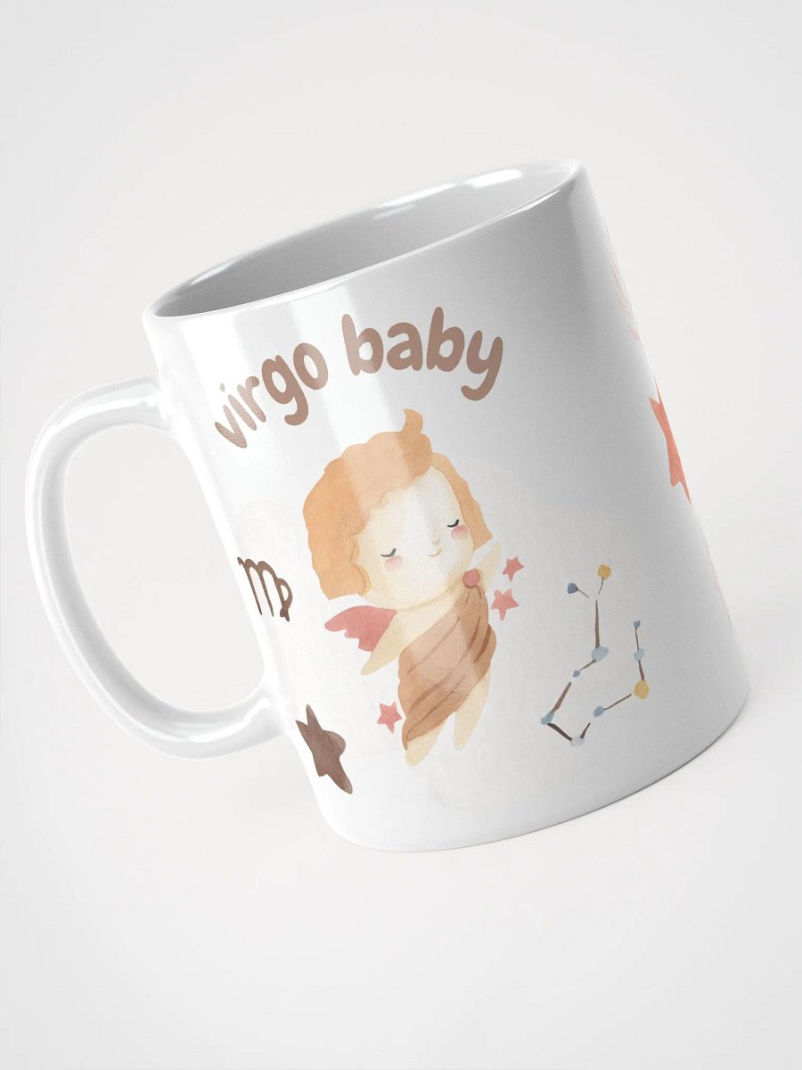 Virgo Baby August 23 – September 22 WHITE GLOSSY MUG Baby Gift, New Baby Gift, Fun Astrology Gift product image (4)