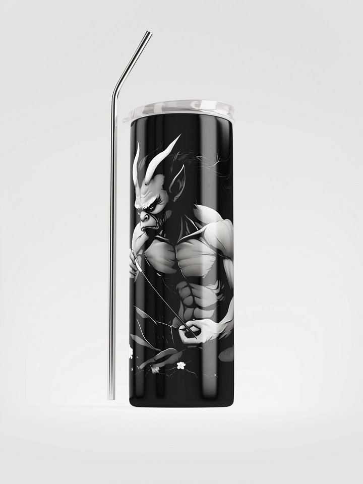 Intimidating Oni Demon Art - Japanese Mythology Illustration Stainless Steel Tumbler product image (1)