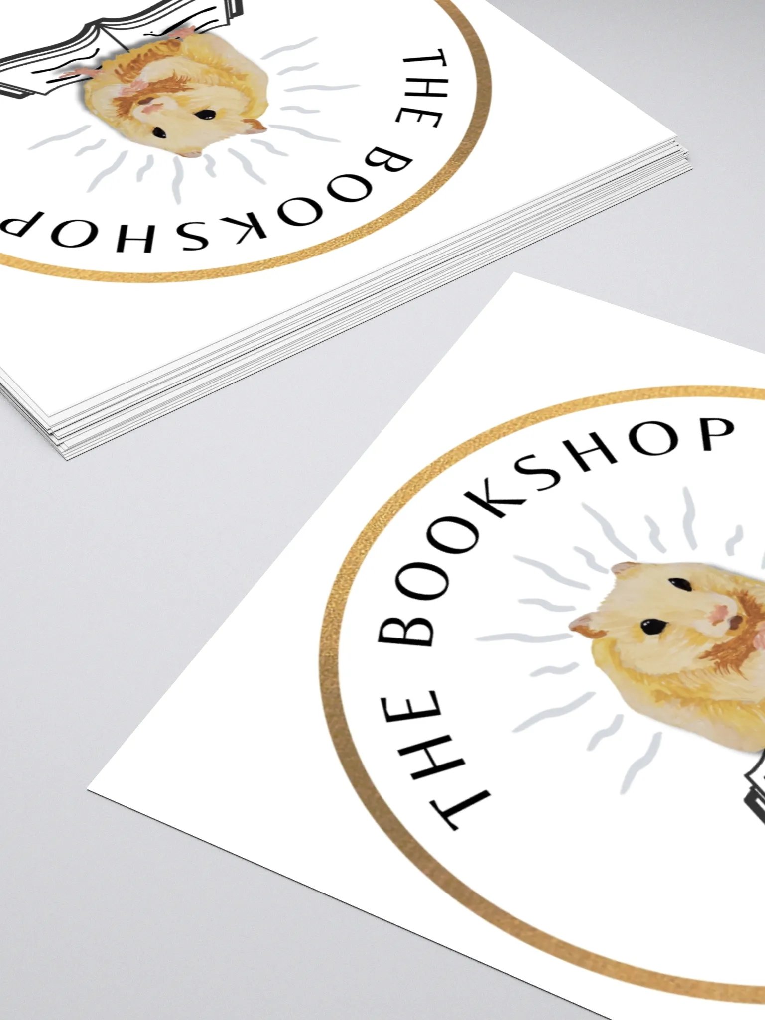 Hamster bookshop stickers product image (4)