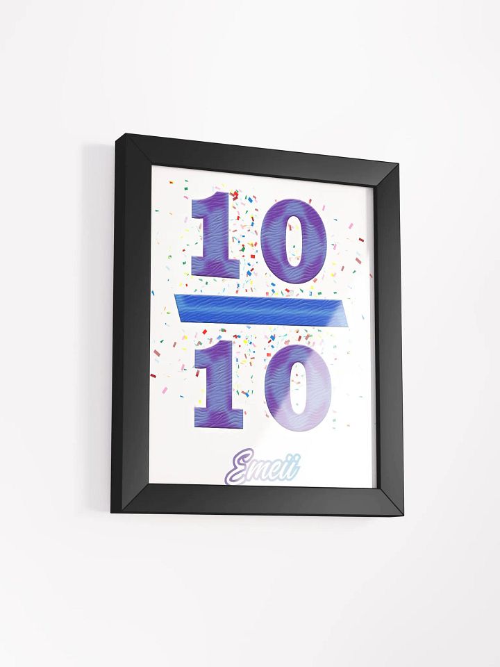 ''10/10'' Affiche mate encadrée de haute qualité product image (2)