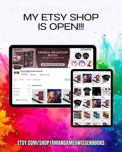 Did you know my #EtsyStore is open again? 

etsy.com/shop/AmandaMeuwissenBooks 

After a crazy busy event season, I have reop...