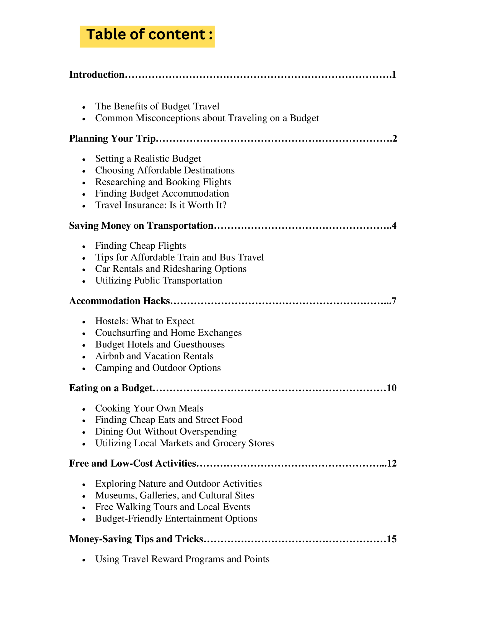 Traveling on a Budget : Exploring the World Without Breaking the Bank product image (3)