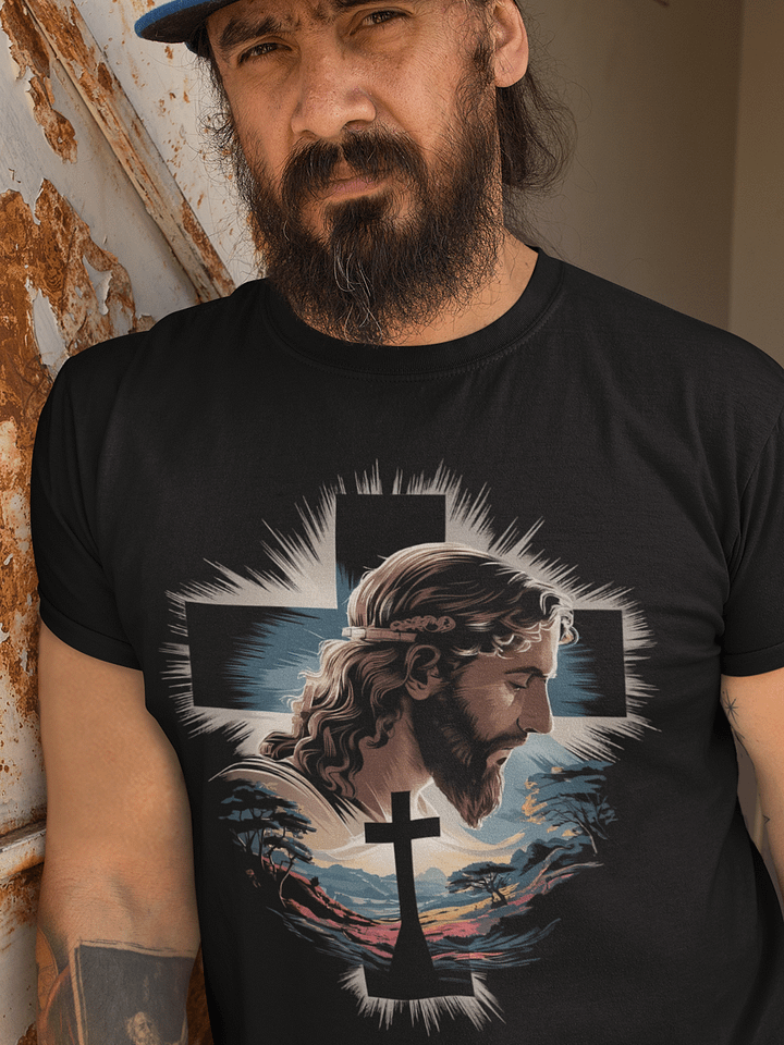 "Sacrifice and Salvation" Cross Reflection T-Shirt product image (1)