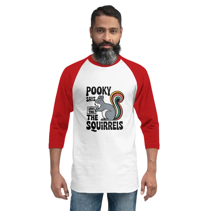 Pooky's Squirrel Saver Raglan Tee product image (2)
