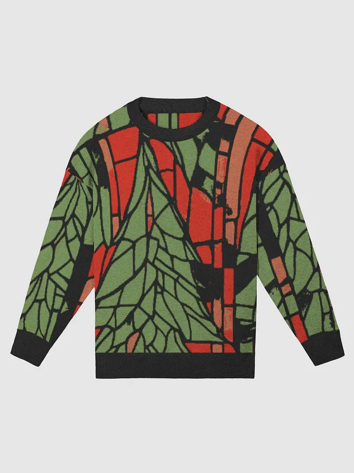 Abstract Christmass Tree Relaxed Fit Sweater (Exclusive) product image (3)