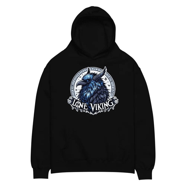 LoneViking Crow 3 Hoodie (Black) product image (2)