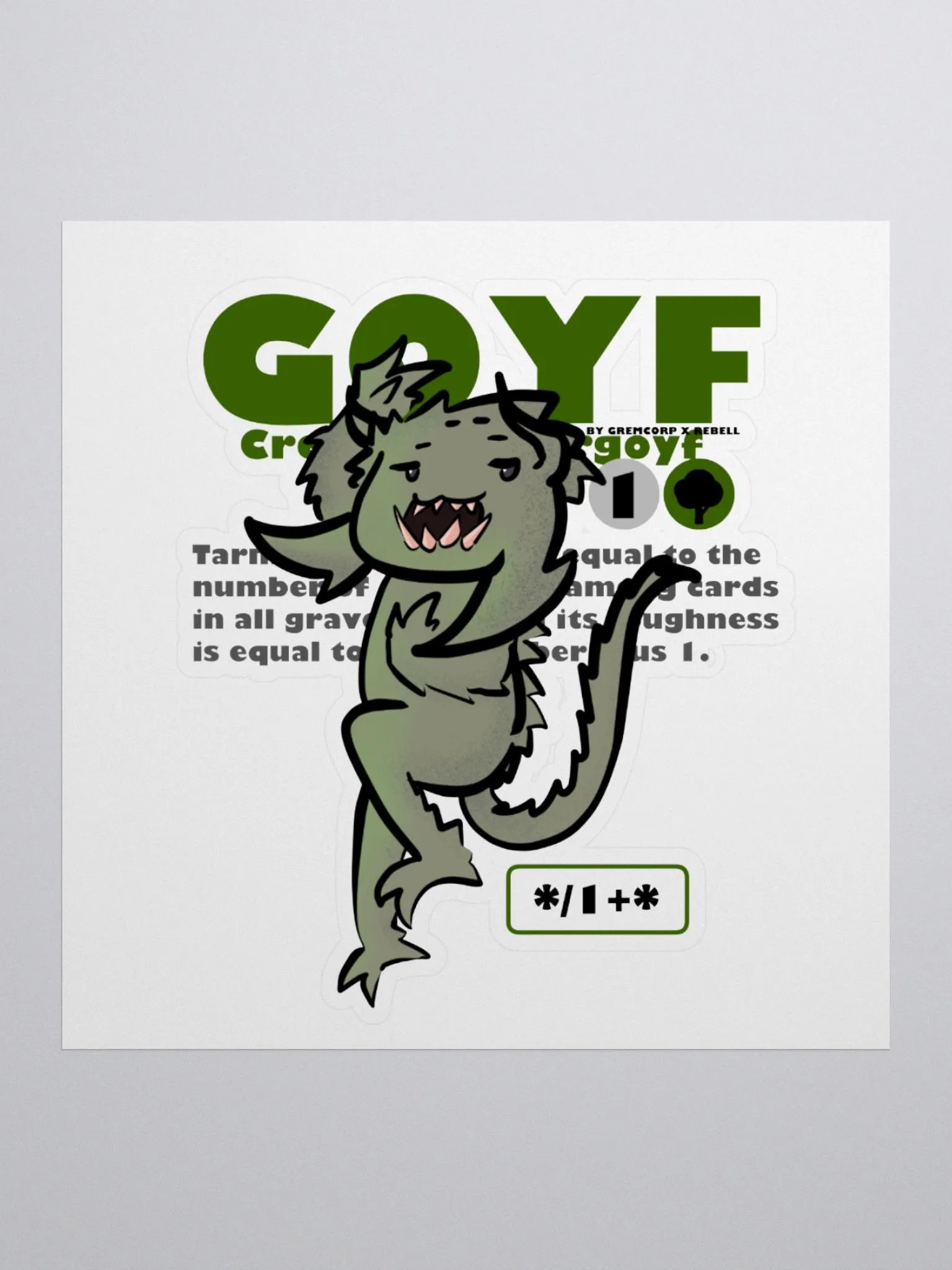 GOYF Body Pillow Sticker - Token Version product image (1)