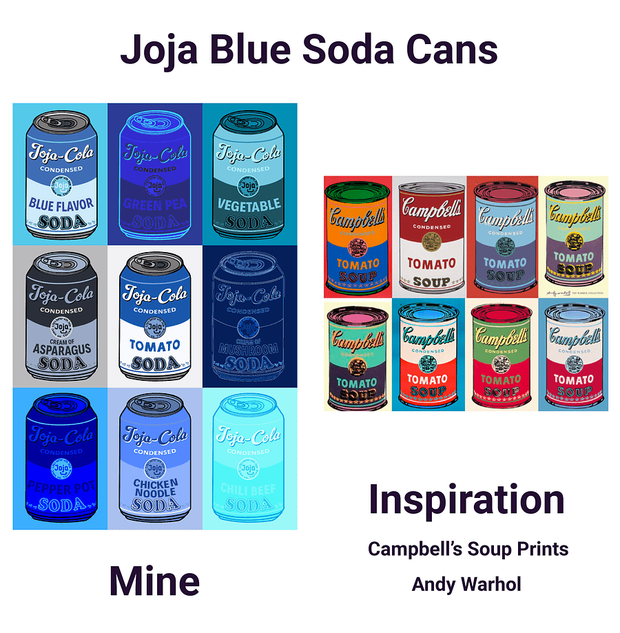 Joja Cola BLUE Soup Warhol Pop Art Series product image (65)