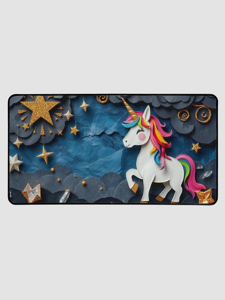 Whimsical Rainbow Unicorn Desk Mat product image (1)