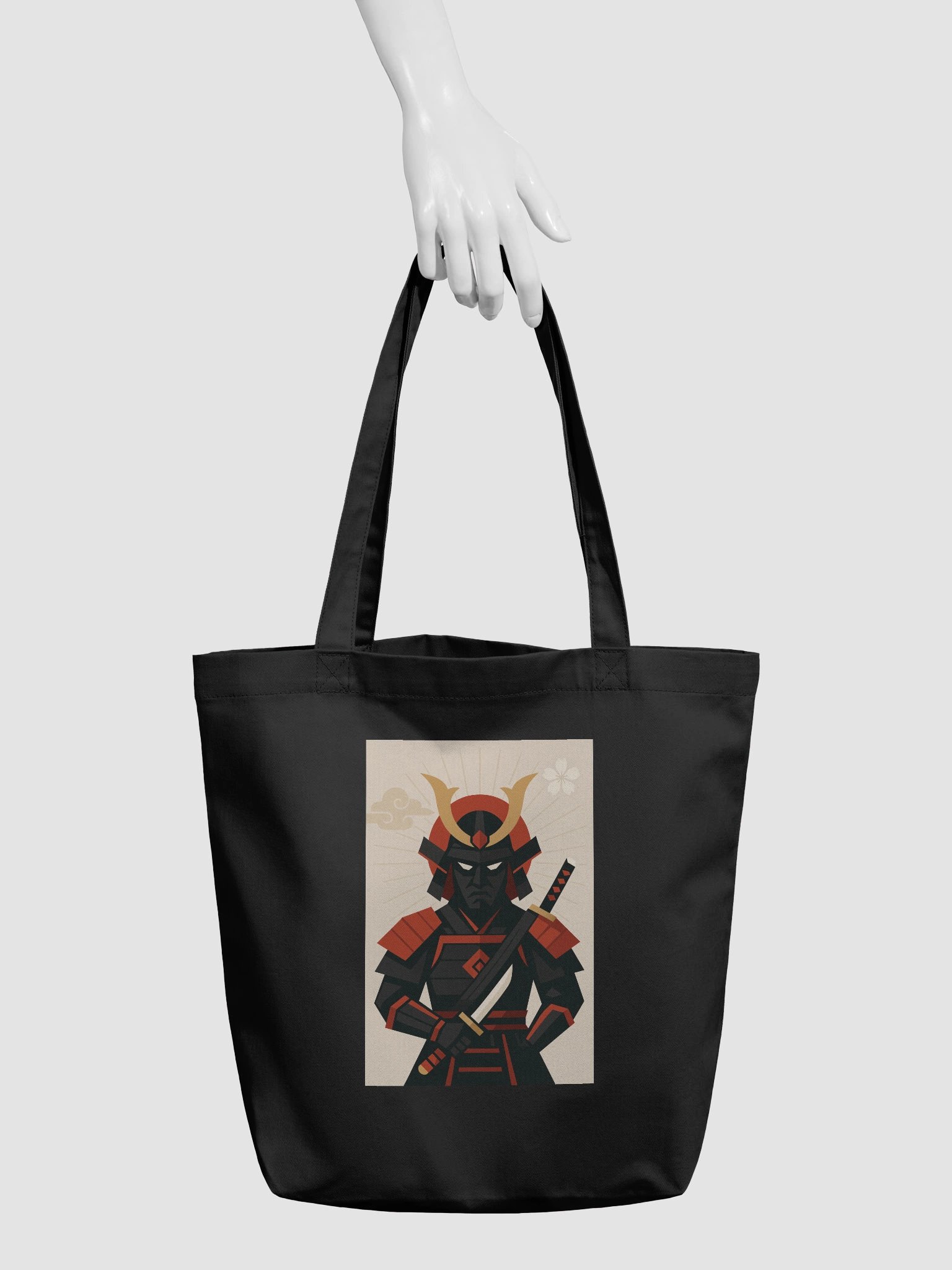 Samurai Tote Bag – Japanese Warrior Design Eco-Friendly Shoulder Bag product image (3)