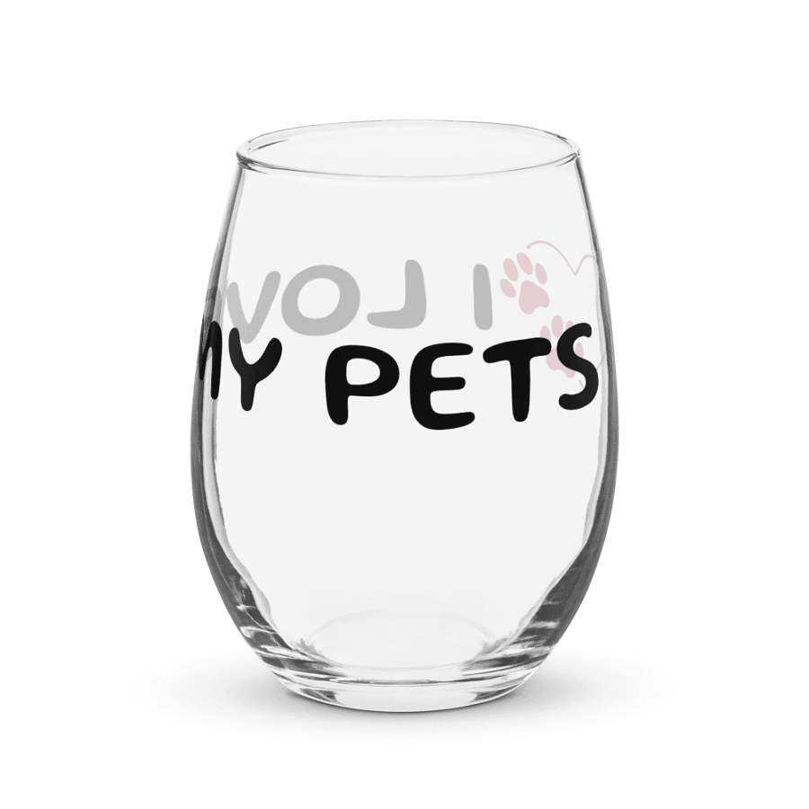Dotted Heart Stemless Wine Glass product image (3)