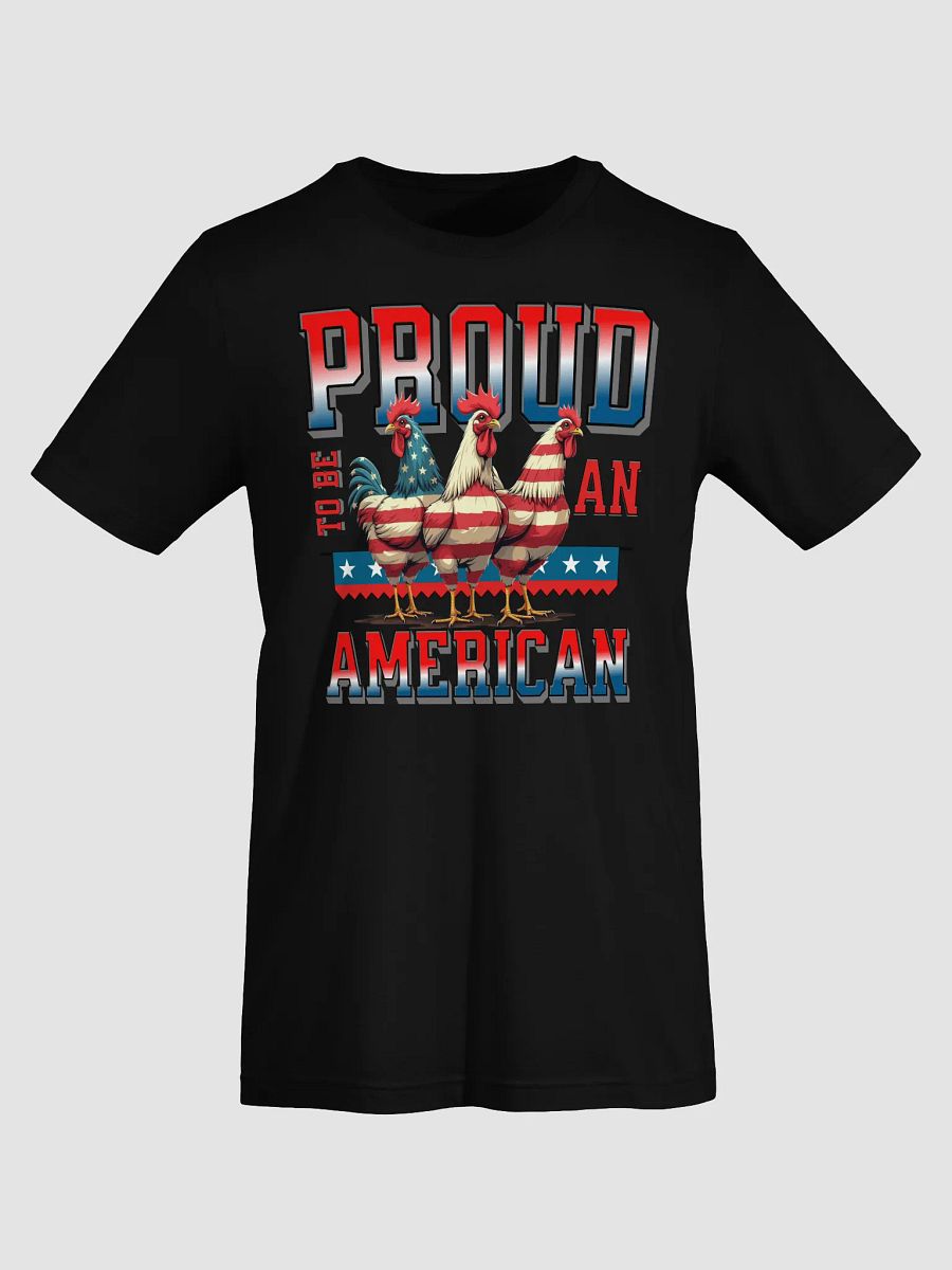 Proud To Be An American Rooster Patriotic Trio Tee product image (3)