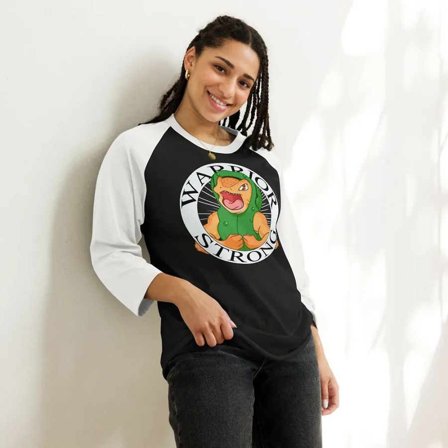 Buff Pickle Warrior Strong Baseball Long Sleeve Shirt product image (10)