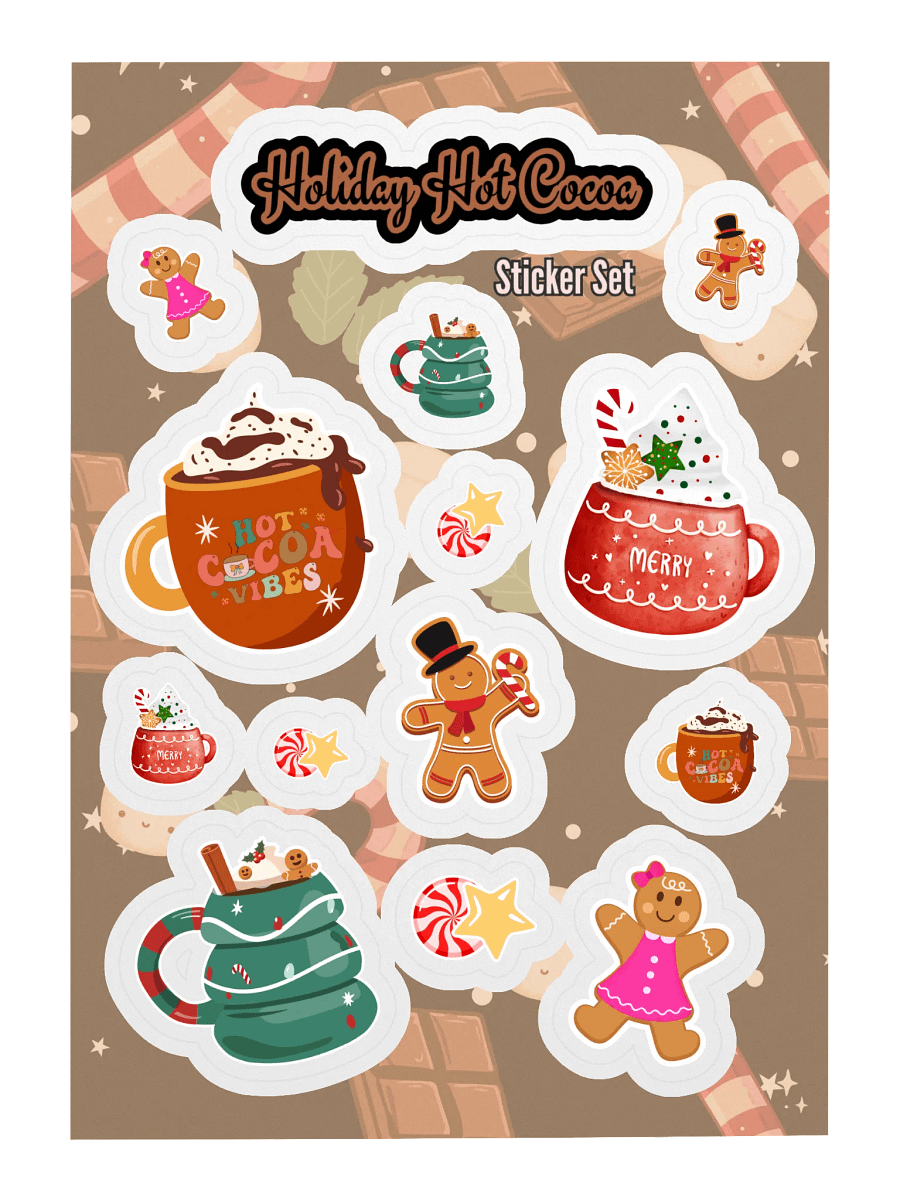 Holiday Hot Cocoa Sticker Set product image (3)