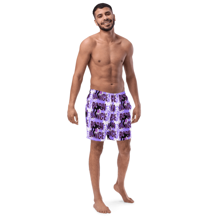 Born to Dance His Silhouette All-Over Swim Trunks product image (3)