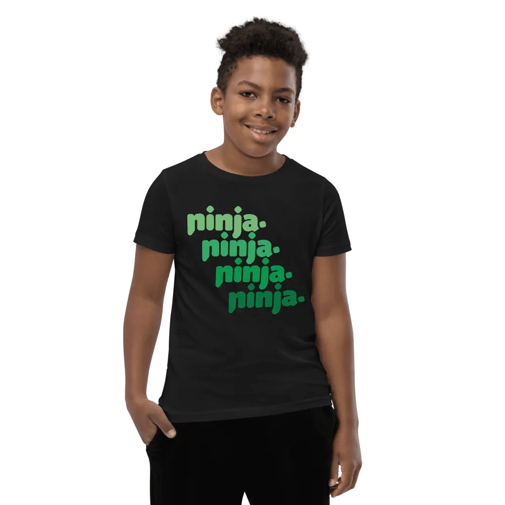 Quad Ninja Kids Tee: Green product image (8)